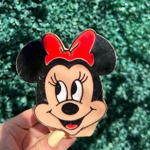 Vintage mini mouse plastic trinket box, made in Hong Kong